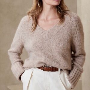 Banana Republic Italian Yarn V-Neck Sweater